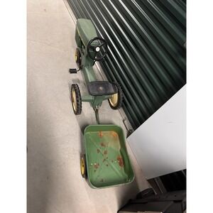 Vintage‎ Original ERTL John Deere Pedal Kids Tractor & Trailer
